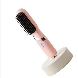Acheter INF Brosse Lissante Portable Sans Fil avec Contrôle Intelligent de la Température Pink