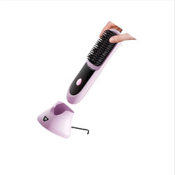 Avis INF Brosse Lissante Chauffante Ionique LCD Portable Sans Fil pour un Coiffage Facile Purple