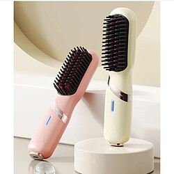 INF Brosse Lissante Portable Sans Fil avec Contrôle Intelligent de la Température Pink pas cher