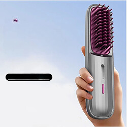Acheter INF Brosse Lissante Chauffante Portable Sans Fil - Ionique, Double Usage, Céramique 5D Grey