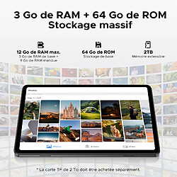 Avis DOOGEE Tab A9 - Noir - Android 16 WiFi Tablletes 10 pouces 12 Go+ 64 Go TF 2To AI Gemini WiFi5