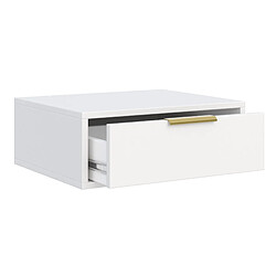 Acheter Selsey- Table de chevet suspendue avec tiroir VENA – 50 cm – blanc