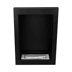 Avis Gmt Cheminée au bioéthanol murale Vertical Noir Mat 61 x 39 cm – Design moderne, puissance 2 kW