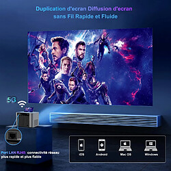 Avis Vidéoprojecteur TROISC ETA Android 5G WiFi 1080P Bluetooth, Auto-focus, Trapèze, Zoom