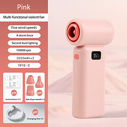 INF Ventilateur portable : Refroidissement portable avec écran LED Pink pas cher