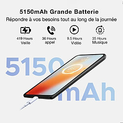 Acheter DOOGEE N55 Pro Smartphone - 6.56" Écran Déverrouiller Téléphone - 256 Go - 5150mAh