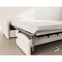 Acheter Bestmobilier Gauthier - Canapé 3 places convertible express couchage quotidien 140 cm matelas 14 cm en
