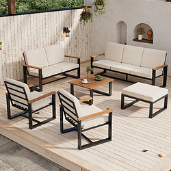 Ensemble table & chaises