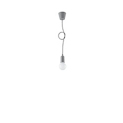 Acheter Suspension Matero 1 grise dimmable E27 IP20 Pure Lume
