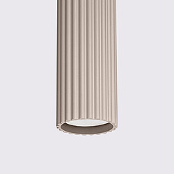 Suspension tube rainurée taupe GU10 10W GRAVIO Pure Lume pas cher