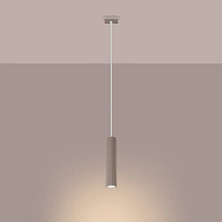 Avis Suspension tube rainurée taupe GU10 10W GRAVIO Pure Lume