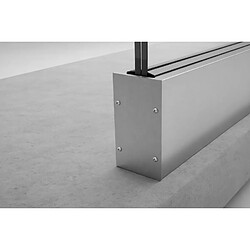 Avis Gardecorps-verre Plaque de finition aluminium pour garde-corps