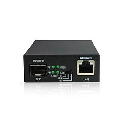 DEXLAN Convertisseur RJ45 10/100/1000 PoE++ 60W - Fibre SFP Gigabit 