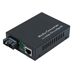 Dexlan Convertisseur Fibre optique 100FX Multimode SC 2km vers RJ45 10/100 