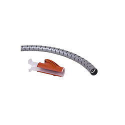 DATAFLEX 33782 CABLE ZIP ARGENT AVEC OUTIL A MAIN 25 mm 3 m