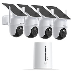 KIT Videosurveillance-ARCCTV Kit 4 Cam- Home Station, 32 Go Stockage Local sans Abonnement