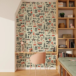 Avis 4MURS Papier peint intissé KAWAII motif Japon 53 cm x 10 m