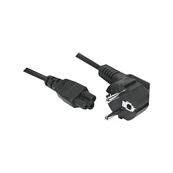 Dexlan Cordon d alimentation tripolaire pour PC portable noir -1 m