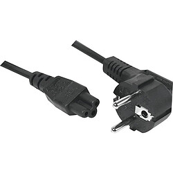 Dexlan Cordon d alimentation tripolaire PC CEE7 / C5 noir - 3,0 m
