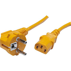 Dexlan Cordon d alimentation PC CEE7 / C13 orange - 0,6 m