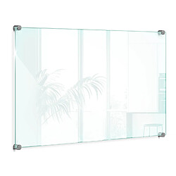 Tulup Crédence Cuisine En Verre - 60x40 cm - Transparent