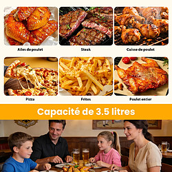 ByteLike Friteuse à air chaud 3,5 L avec écran tactile pas cher