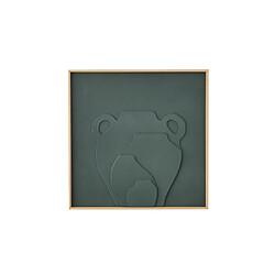 Graham And Brown JARRE - tableau décoratif carré 40 x 40 cm, MDF FSC, vert.