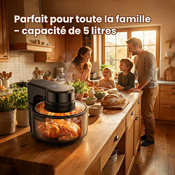 ByteLike Friteuse à air chaud 5 L avec fenêtre transparente à LED pas cher