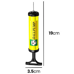 Acheter Avizar Pompe à Ballon Portable Manuelle 19?cm avec Tuyau et Aiguille Jaune