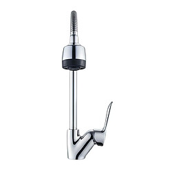 Avizar Robinet de Cuisine Pivotant avec Bec Flexible Finition Chromée Argent