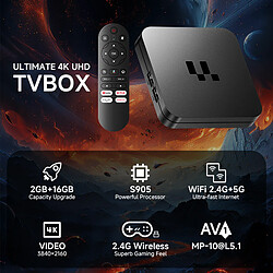 VURAHOME Boîtier streaming Smart TV Android 16 4K UHD WIFI BT - Y1 pas cher