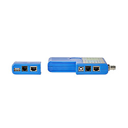 Nedis Testeur de Câble RJ45 / RJ11 / BNC / USB avec Indicateur LED Bleu pas cher