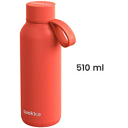 Quokka Bouteille Isotherme 510ml Collection Solid avec Sangle Orange pas cher
