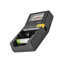 Nedis Testeur de Piles Compact Noir
