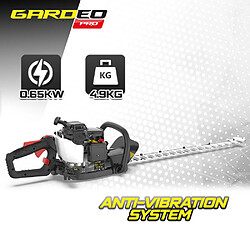 Acheter Gardeo Pro Taille haies thermique 22.5CC avec poignée arrière rotative - Lame 700mm