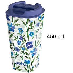 Quokka Gobelet Isotherme 450ml Double Paroi Anti-fuite Hermétique sans BPA Bleu pas cher