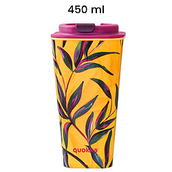 Quokka Gobelet Isotherme 450ml Double Paroi Anti-fuite Hermétique Jaune pas cher