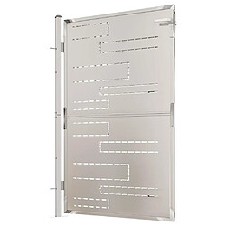 Acheter vidaXL Portail de jardin 100 x 145 cm en acier inoxydable