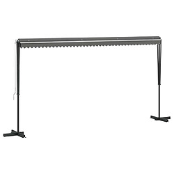 Avis vidaXL Auvent autoportant Gris 5 x 3 m Polyester