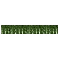 vidaXL Écran de balcon avec feuilles Vert 500 x 75 cm