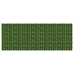 vidaXL Écran de balcon avec feuilles Vert 400 x 150 cm