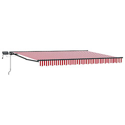 vidaXL Cadre de store manuel avec LEDs 4 × 3,5 m