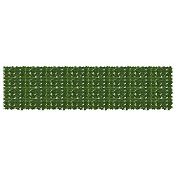 vidaXL Écran de balcon avec feuilles Vert 400 x 100 cm