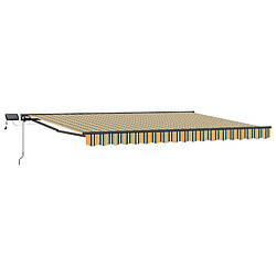 vidaXL Cadre de store manuel avec LEDs 4,5 × 3 m