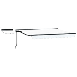 vidaXL Auvent rétractable électrique Blanc 3,5 x 2 m