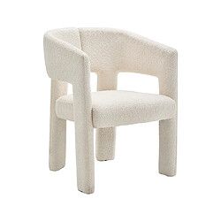 Avis Bestmobilier Gaspard - lot de 2 fauteuils en tissu bouclette