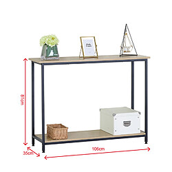 Avis Concept Usine Console rectangle 106x35cm bois DOORA