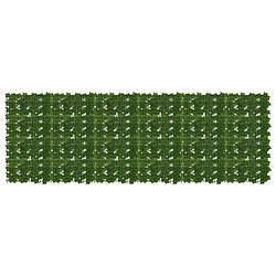 vidaXL Écran de balcon avec feuilles Vert 300 x 100 cm