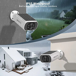 Avis Caméra de Surveillance ARCCTV 4MP Panneau Solaire,Vision Nocturne Couleur,Blanc