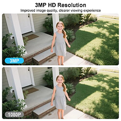 Acheter Caméra de Surveillance ANRAN 3MP Camera exterieur solaire +lampe de jardin+compatible Alexa